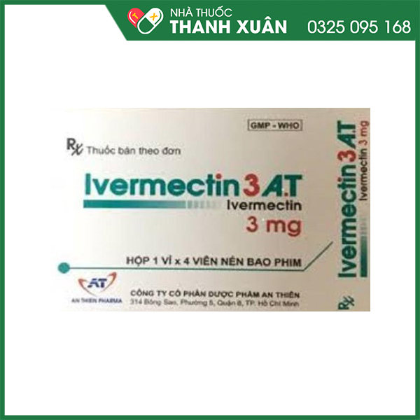 Ivermectin 3 A.T trị nhiễm giun